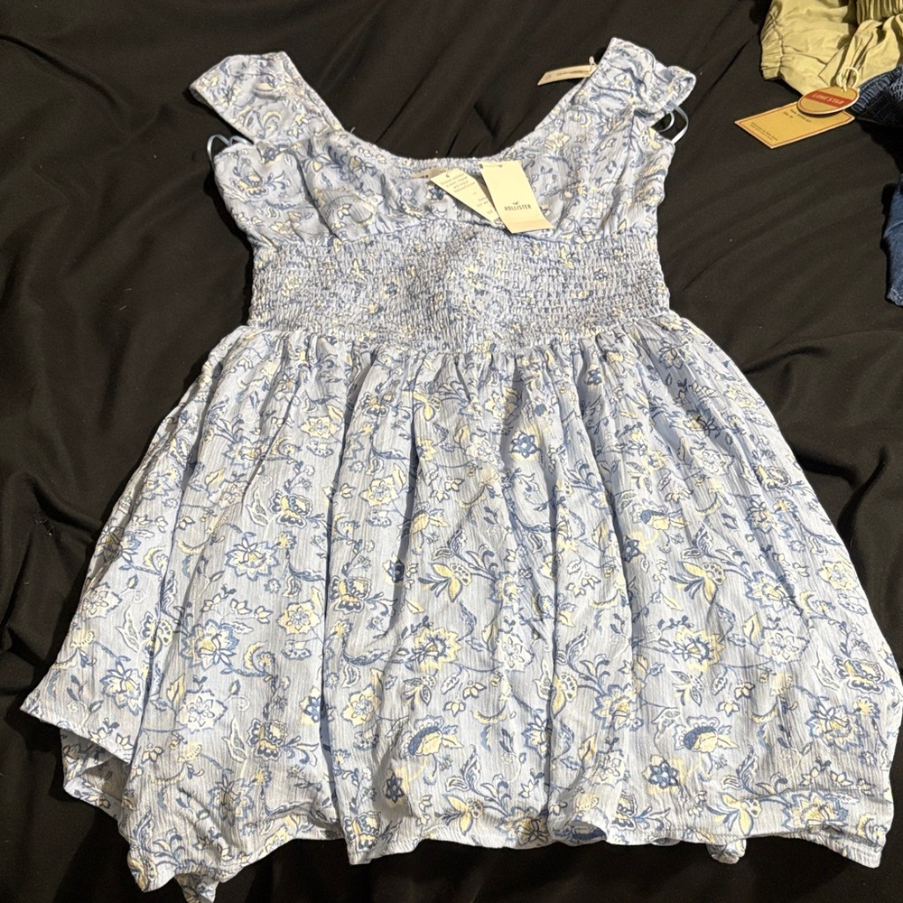 Floral Blue and White beautiful dress